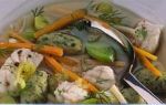 Fischsuppe - mit Grnkernklchen