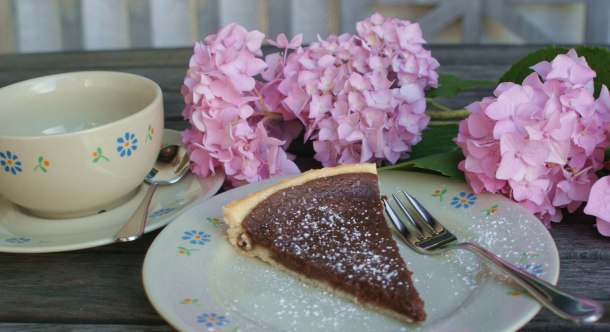 Schokoladen-Kastanien-Tarte - die französische Landhausküche